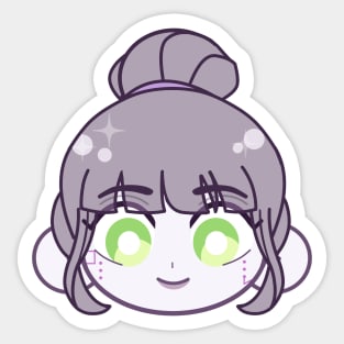 Cookie Chibi Head Pixal Elemental Master Nindroid Sticker